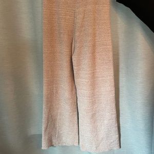 fuzzy wide leg pj pants